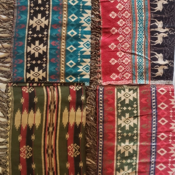 Handloom woollen blanket/shawl/scarf/throw - Picture 3 of 3